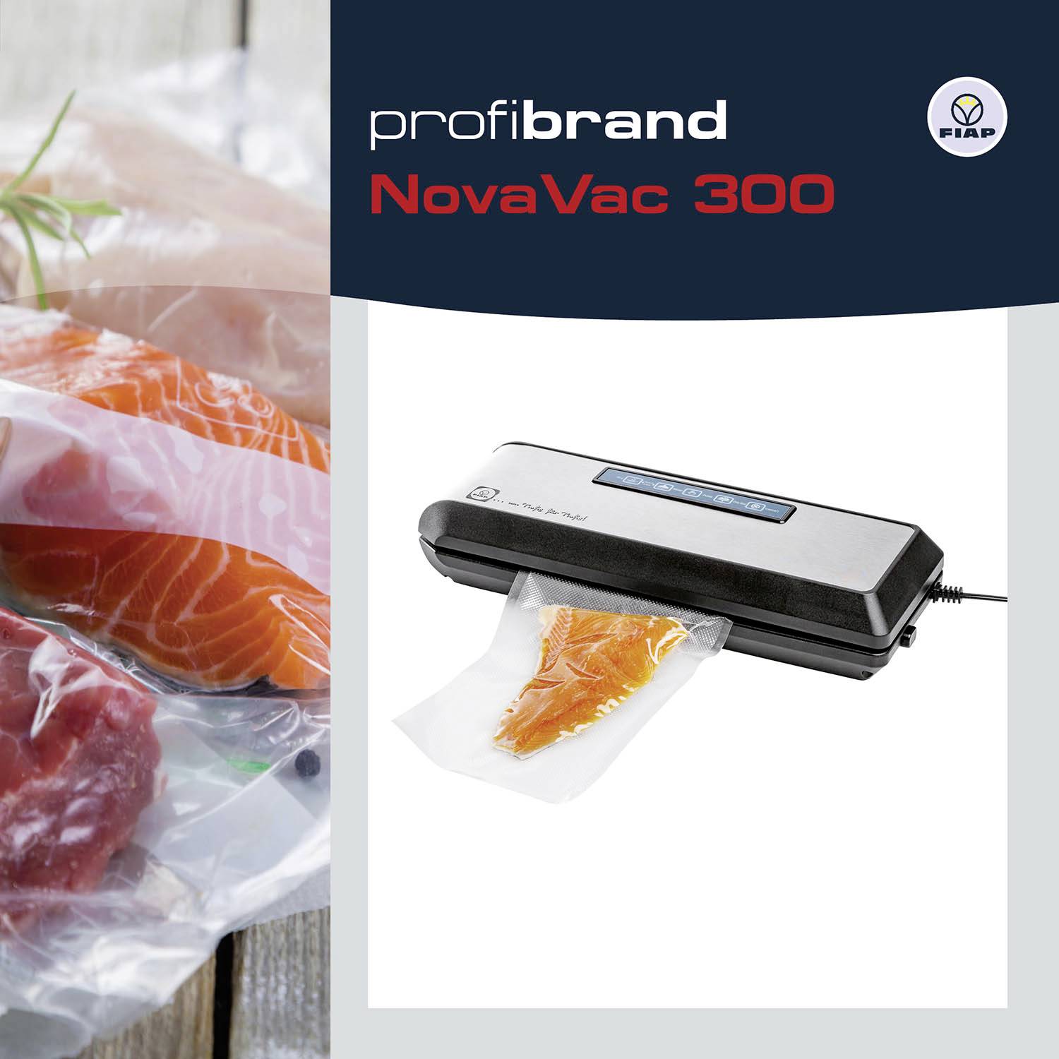FIAP 2046 profibrand NovaVac 300 Vakuumierer (B x H x T) 350 x 55 x 140mm