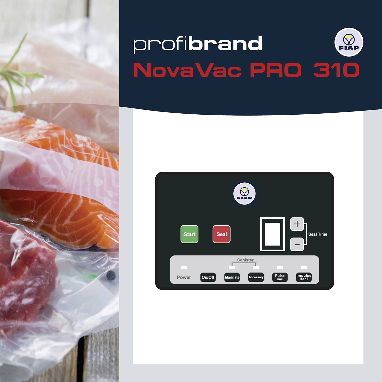 FIAP 2048 profibrand NovaVac PRO 310 Vakuumierer (B x H x T) 391 x 150 x 280mm