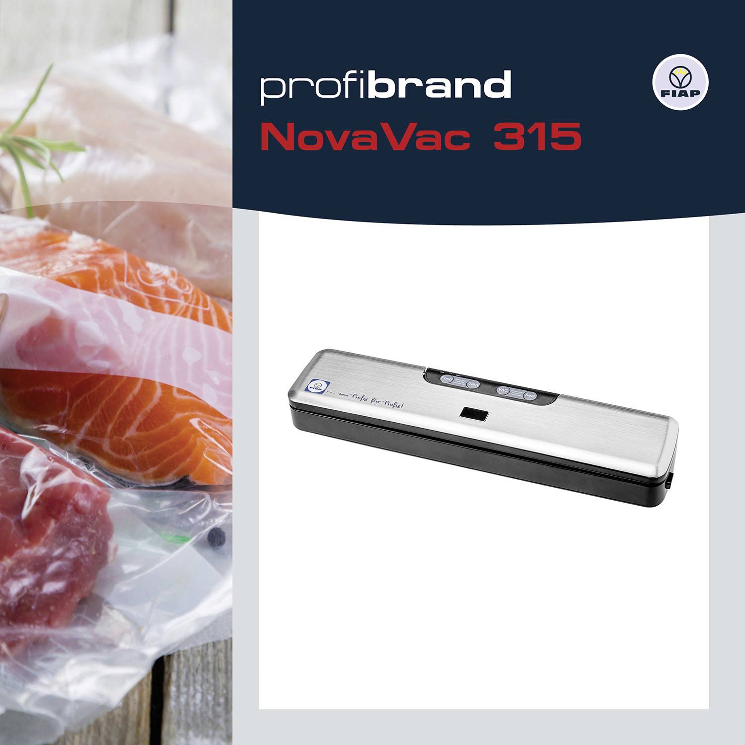 FIAP 2047 profibrand NovaVac 315 Vakuumierer (B x H x T) 360 x 85 x 50mm