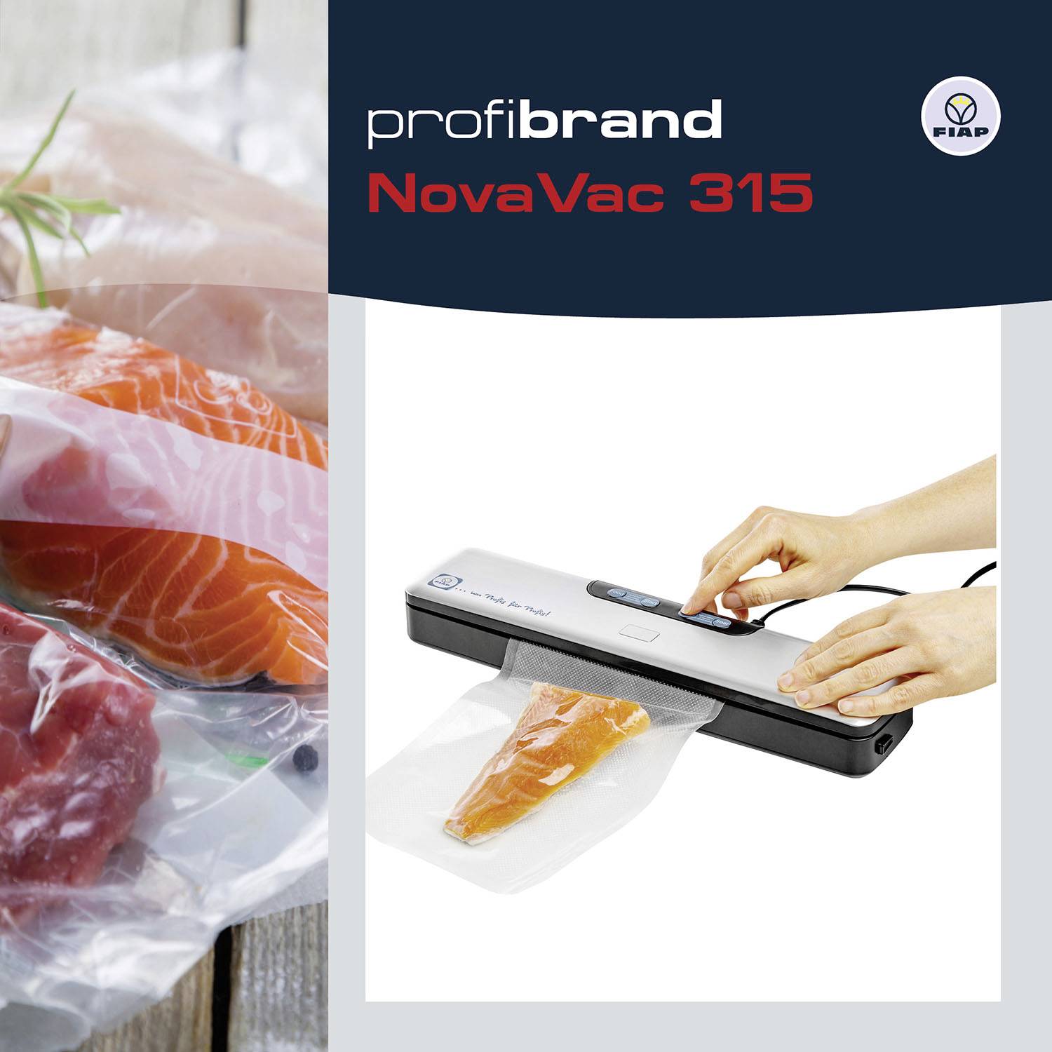 FIAP 2047 profibrand NovaVac 315 Vakuumierer (B x H x T) 360 x 85 x 50mm