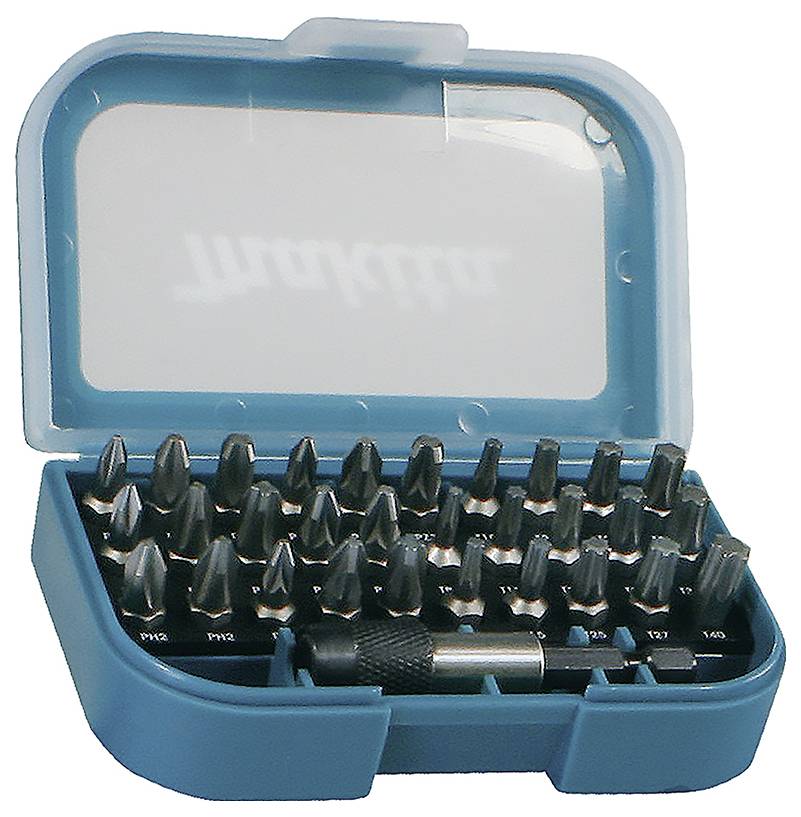 Makita P-73374 Bit-Set 31teilig Kreuzschlitz Pozidriv, Kreuzschlitz Phillips, Innen-Sechsrund (TX)