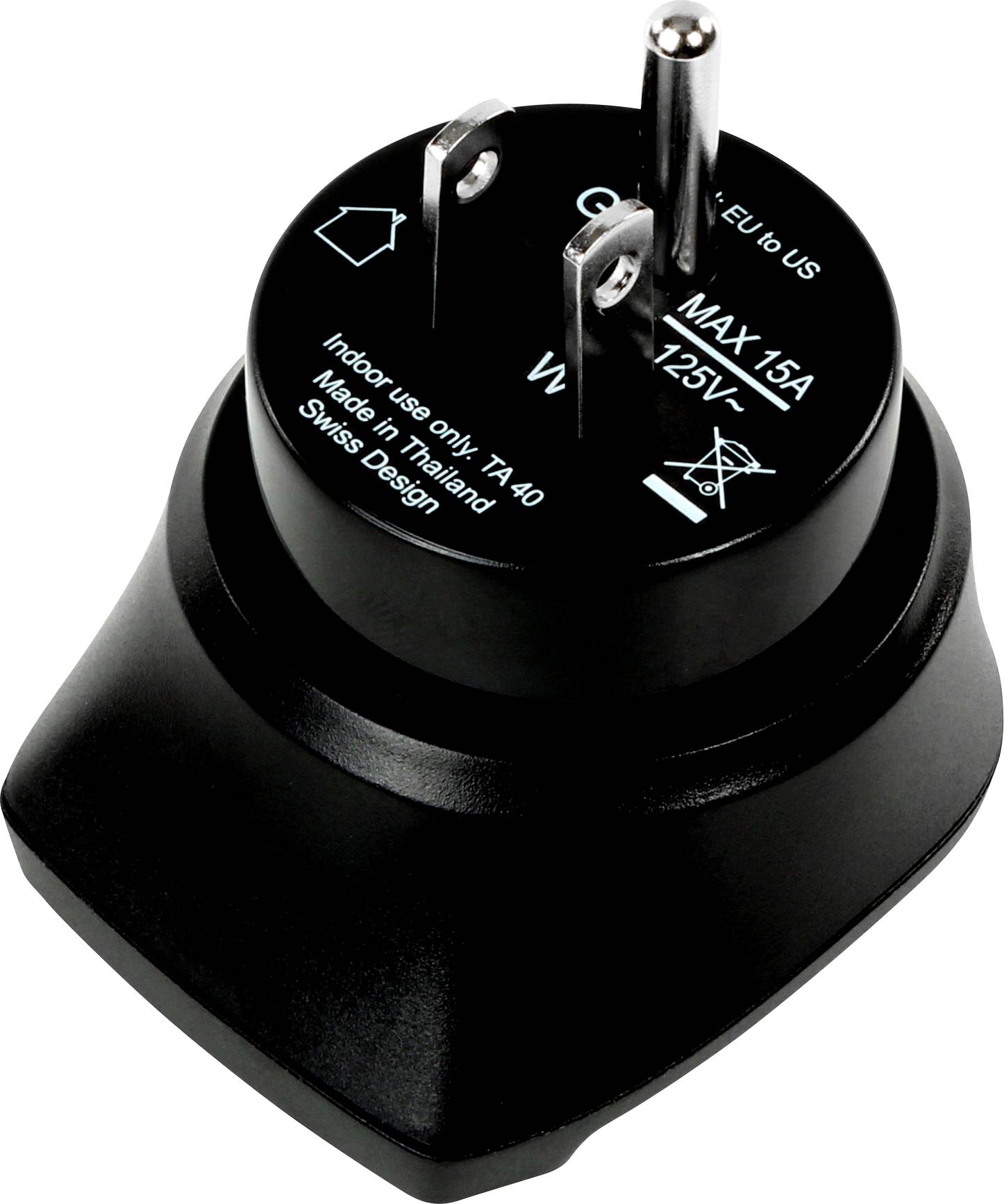 Ansmann 1250-0002 Reiseadapter EU to US