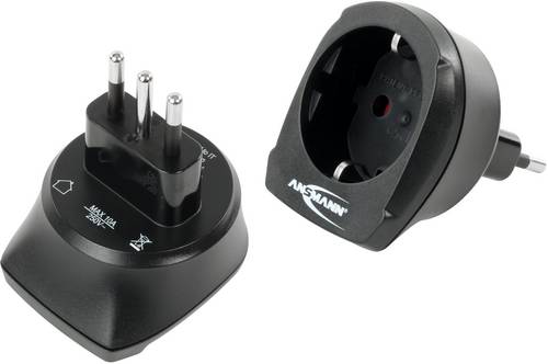 Ansmann 1250-0005 Reiseadapter EU to IT