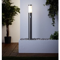 Brilliant G46799/82 Bole Außenstandleuchte mit Bewegungsmelder Energiesparlampe, LED E27, LED fest eingebaut 60.84W Edelstahl Brilliant G46799/82 Bole Außenstandleuchte mit Bewegungsmelder Energiesparlampe, LED E27, LED fest eingebaut 60.84W Edelstahl