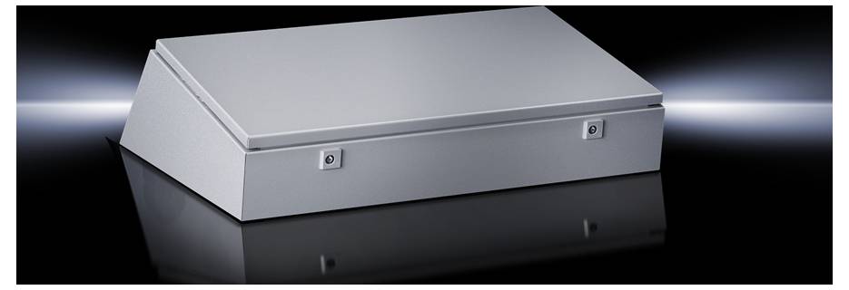 Rittal TP 6717.500 Pult-Gehäuse Mittelteil (B x H x T) 1600 x 235 x 700mm Stahlblech Lichtgrau (RAL 7035) 1St.