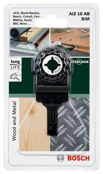 Bosch Accessories 2609256949 AIZ 10 EC Bimetall Tauchsägeblatt 10mm 1St.