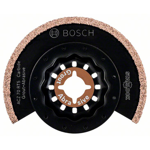 Bosch Accessories 2609256975 Starlock Carbide-RIFF Schmalschnitt-Segmentsägeblatt ACZ 70 RT5, 70mm 1St.