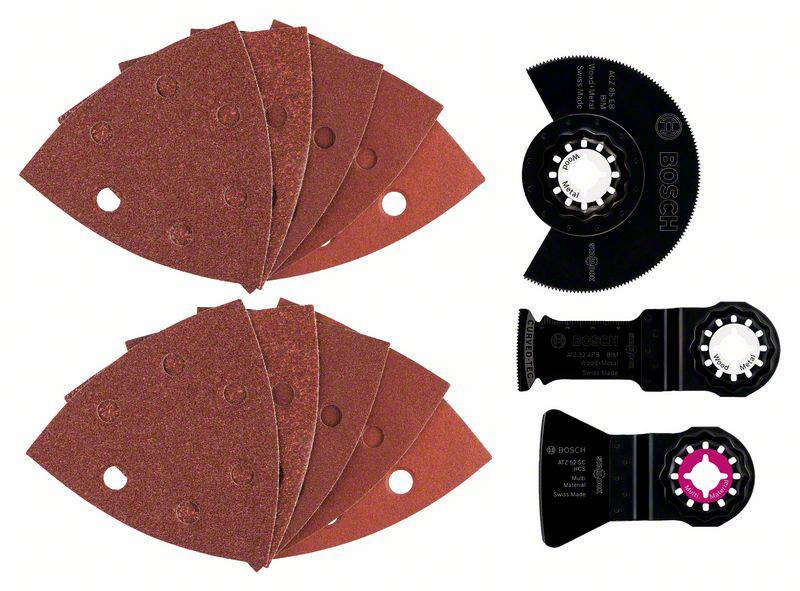 Bosch Accessories 2609256977 Starlock-Set Universal, 13-teilig, für Multi-Cutter, Wood and Metal 1