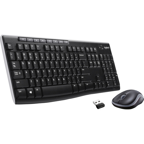 Logitech MK270 Wireless Combo Funk Tastatur, Maus-Set Deutsch, QWERTZ, Windows® Schwarz
