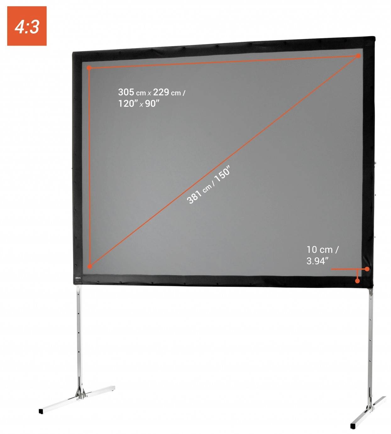 Celexon Mobil Expert 1090339 Faltrahmenleinwand