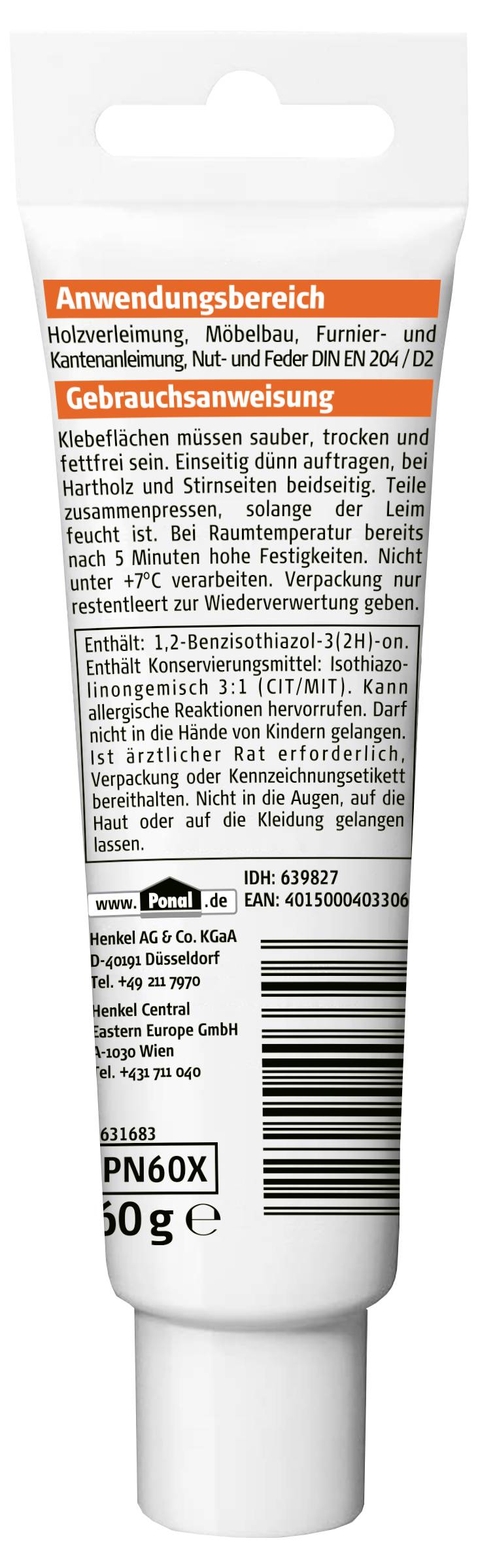 Ponal Express Holzleim PN60X 60g