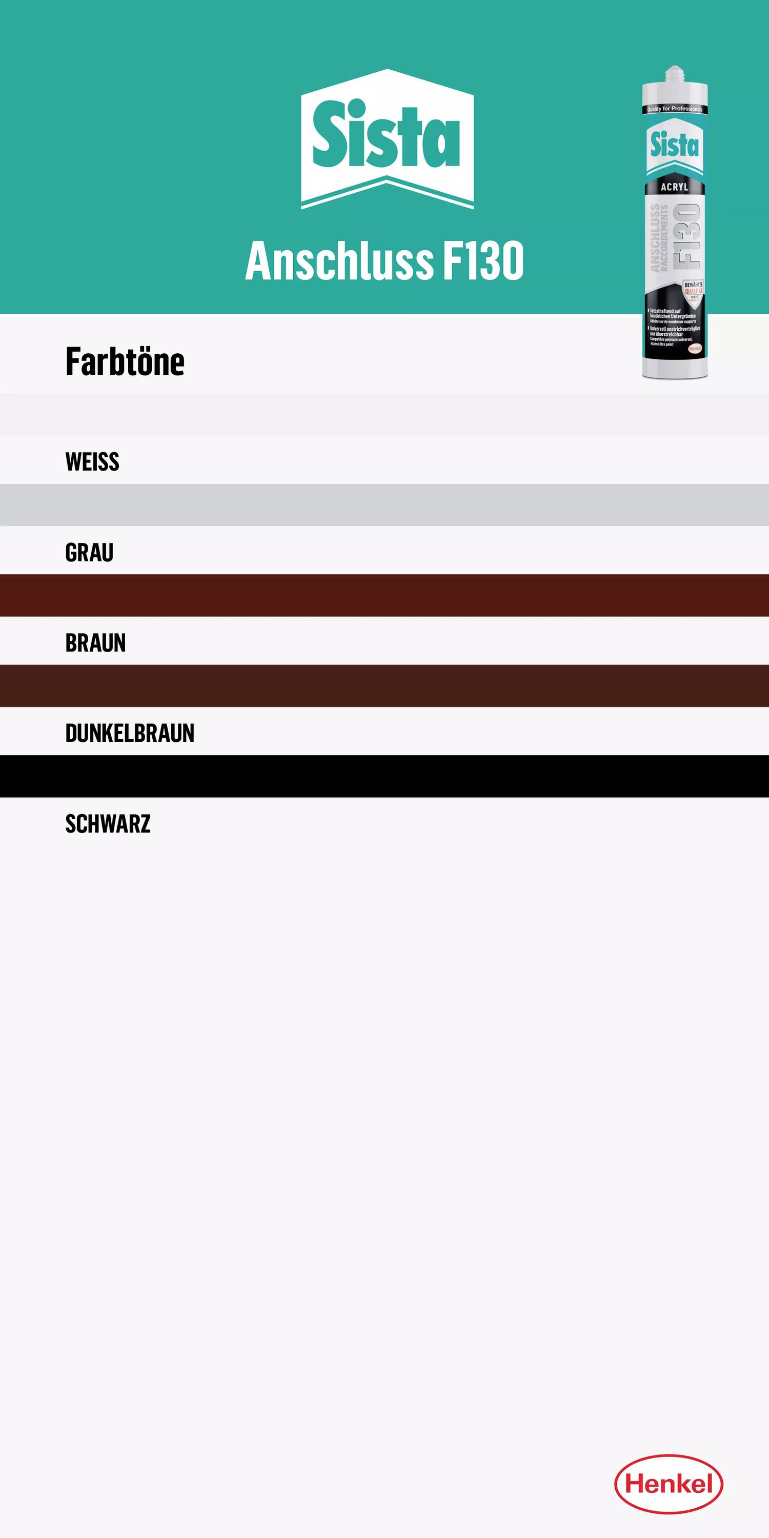 Sista F130 Acryl Herstellerfarbe Weiß L40WS 300ml