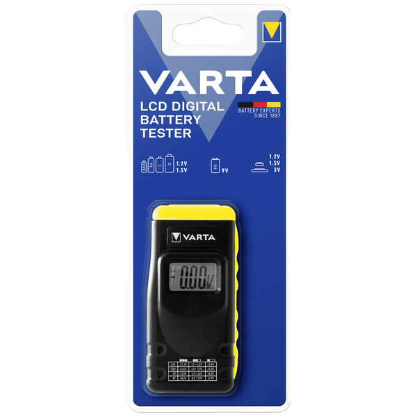 Varta Batterietester LCD Digital Battery Tester B1 Messbereich (Batterietester) 1,2 V, 1,5 V, 3 V
