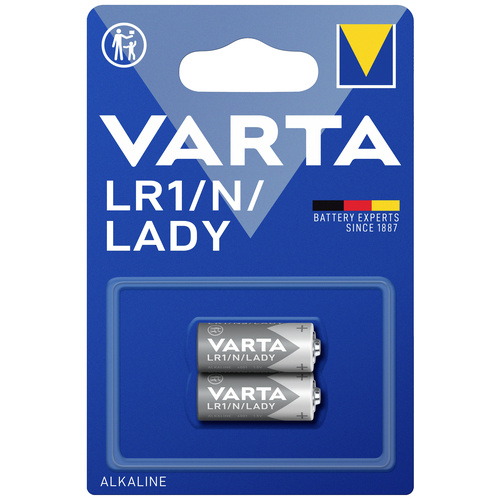 Varta ALKALINE Spec..LR1/N/Lady Bli2 Lady (N)-Batterie Alkali-Mangan 850 mAh 1.5 V 2 St.