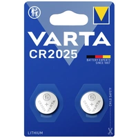 Varta Knopfzelle CR 2025 3V 2 St. 157 mAh Lithium LITHIUM Coin CR2025 Bli 2 Varta Knopfzelle CR 2025 3V 2 St. 157 mAh Lithium LITHIUM Coin CR2025 Bli 2