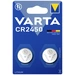 Varta Knopfzelle CR 2450 3V 2 St. 570 mAh Lithium LITHIUM Coin CR2450 Bli 2 Varta Knopfzelle CR 2450 3V 2 St. 570 mAh Lithium LITHIUM Coin CR2450 Bli 2