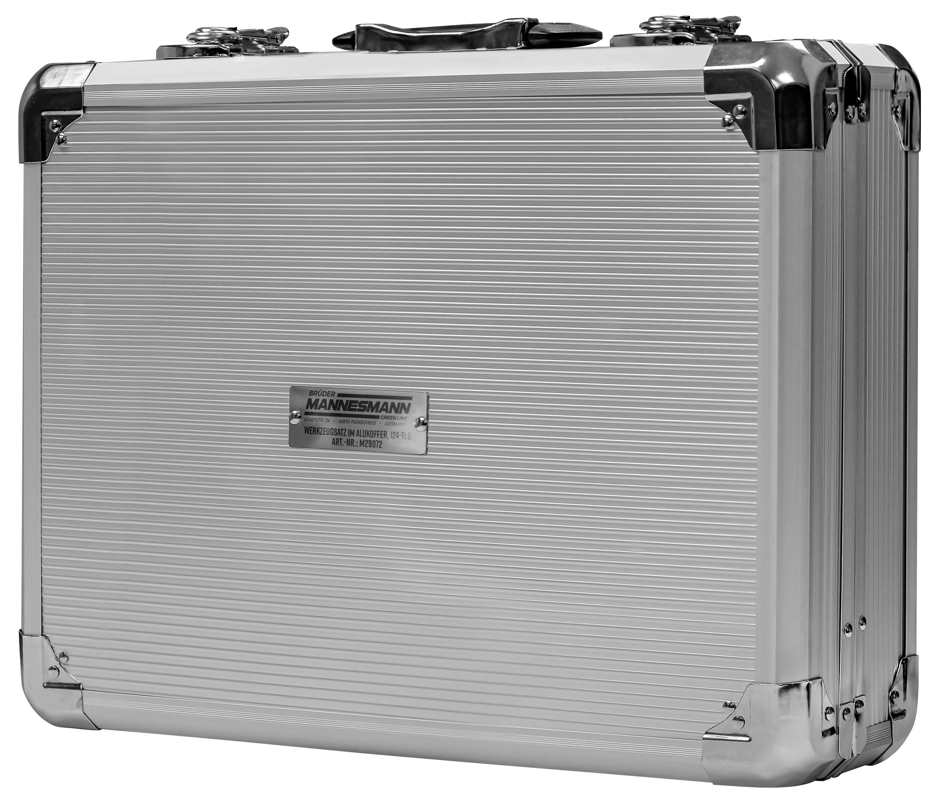 Brüder Mannesmann 29072 M29072 Heimwerker Werkzeugkoffer bestückt 124teilig