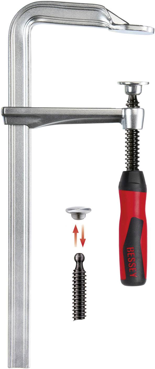 Bessey Ganzstahl-Schraubzwinge GZ-2K GZ16-2K Spann-Weite (max.):160mm Ausladungs-Maße:80mm