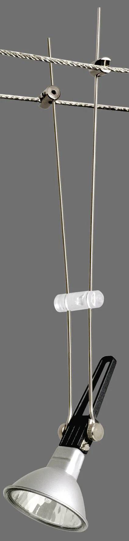 Paulmann Comet Niedervolt-Seilsystem-Leuchte GU5.3 50W Halogen Chrom