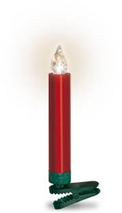 Krinner Erweiterungsset Christbaumkerzen Lumix Deluxe Rot Lichterkette