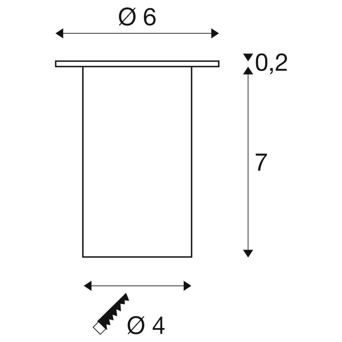SLV Trail Lite 227462 Bodeneinbauleuchte LED fest eingebaut LED 0.3W Edelstahl