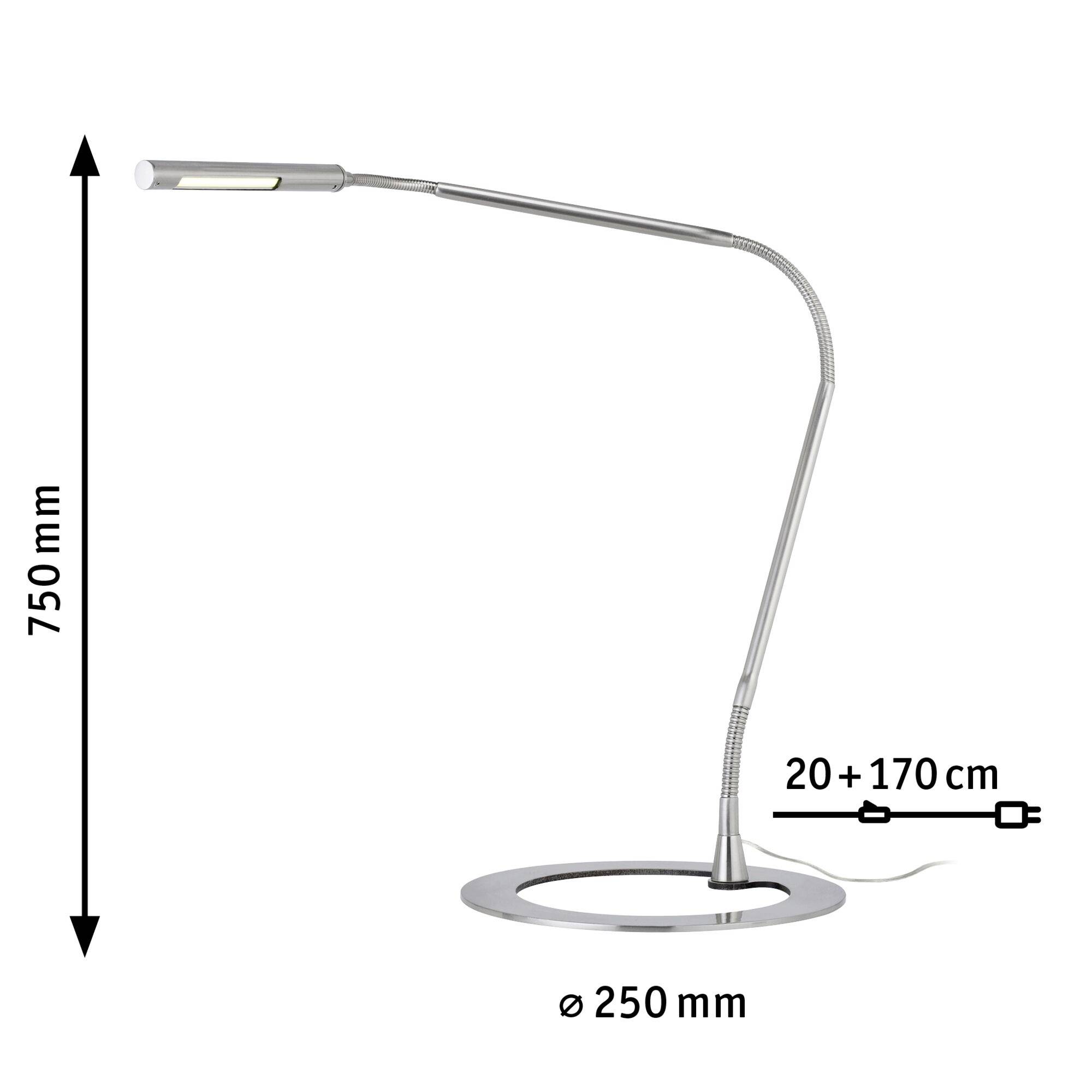 Paulmann Plaza 74995 LED-Schreibtischleuchte LED LED fest eingebaut 3 W Eisen