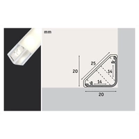 Paulmann 70262 Delta Profil-Diffusor (L x B) 100cm x 2cm 1St. Paulmann 70262 Delta Profil-Diffusor (L x B) 100cm x 2cm 1St.