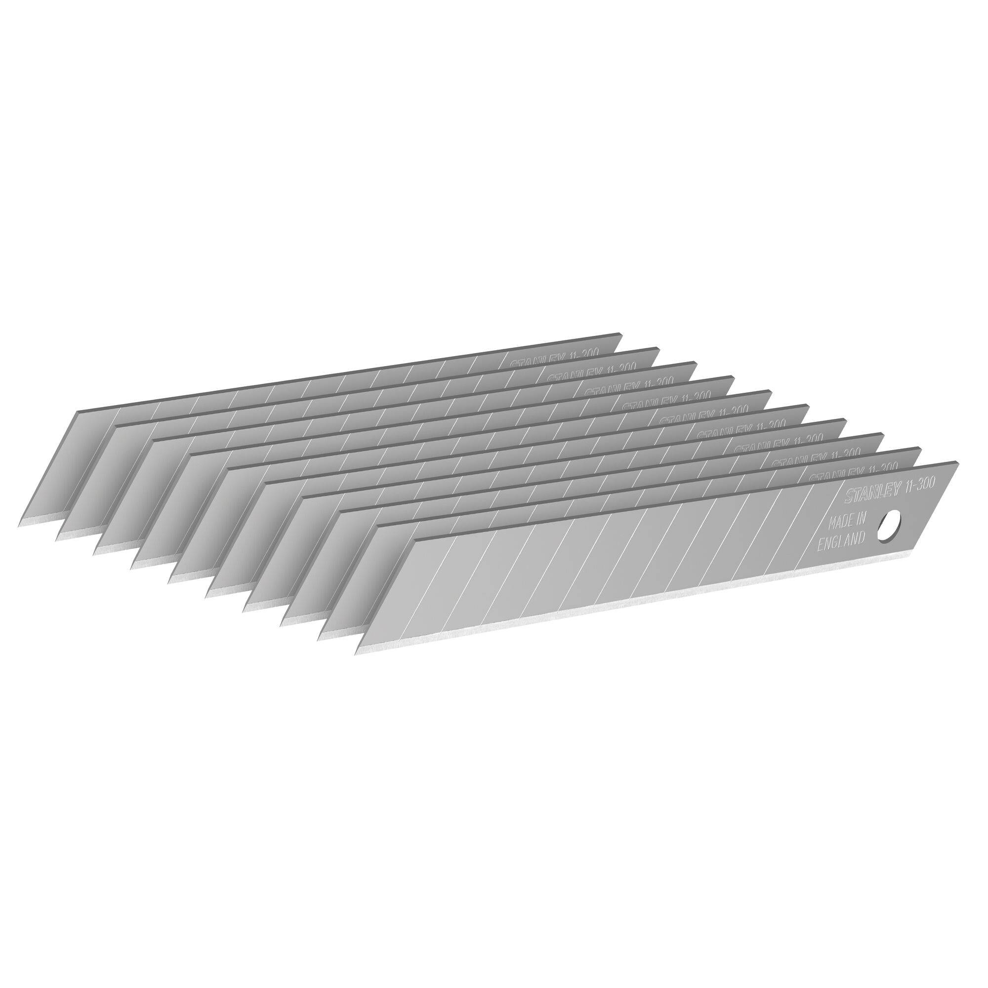 Abbrechklinge 0-11-300 L85xB9xS0,43mm 12 Sollbruchstellen 10 St./Spender
