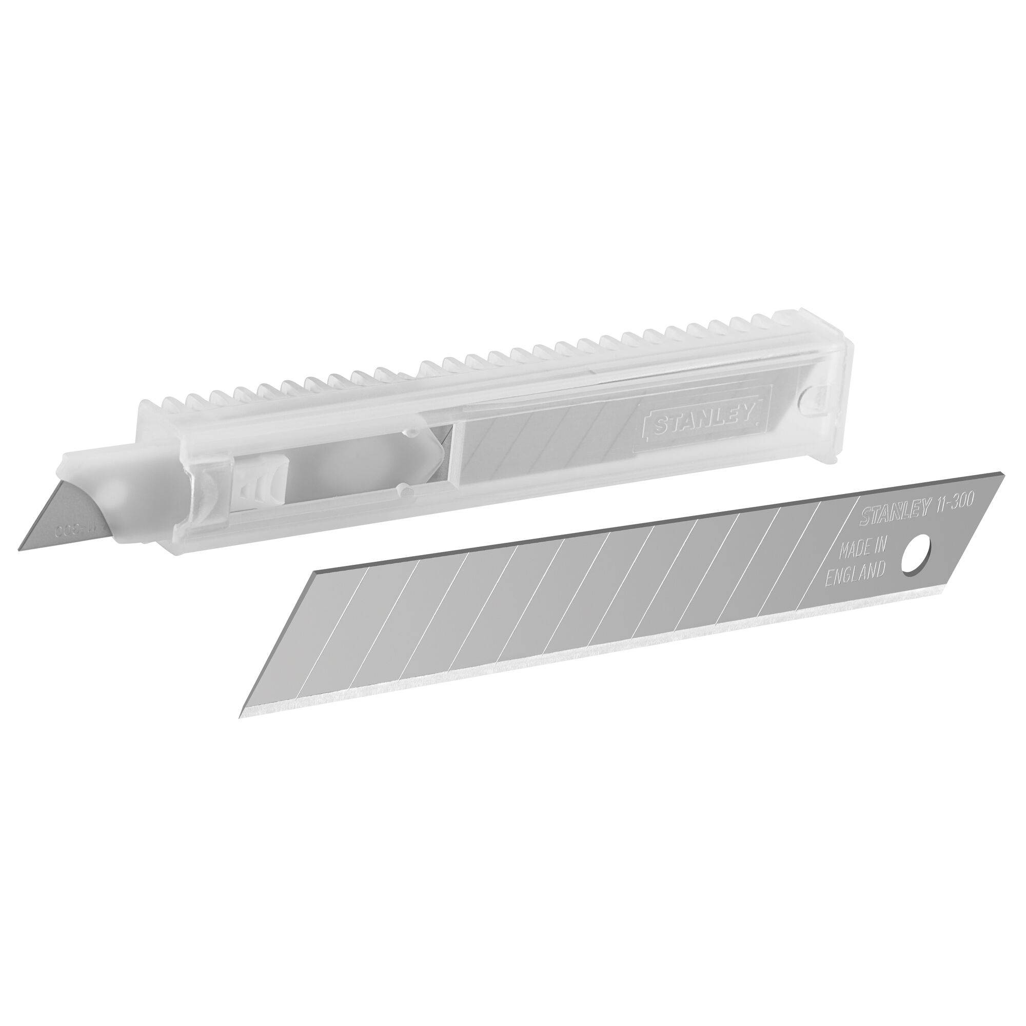 Abbrechklinge 0-11-300 L85xB9xS0,43mm 12 Sollbruchstellen 10 St./Spender