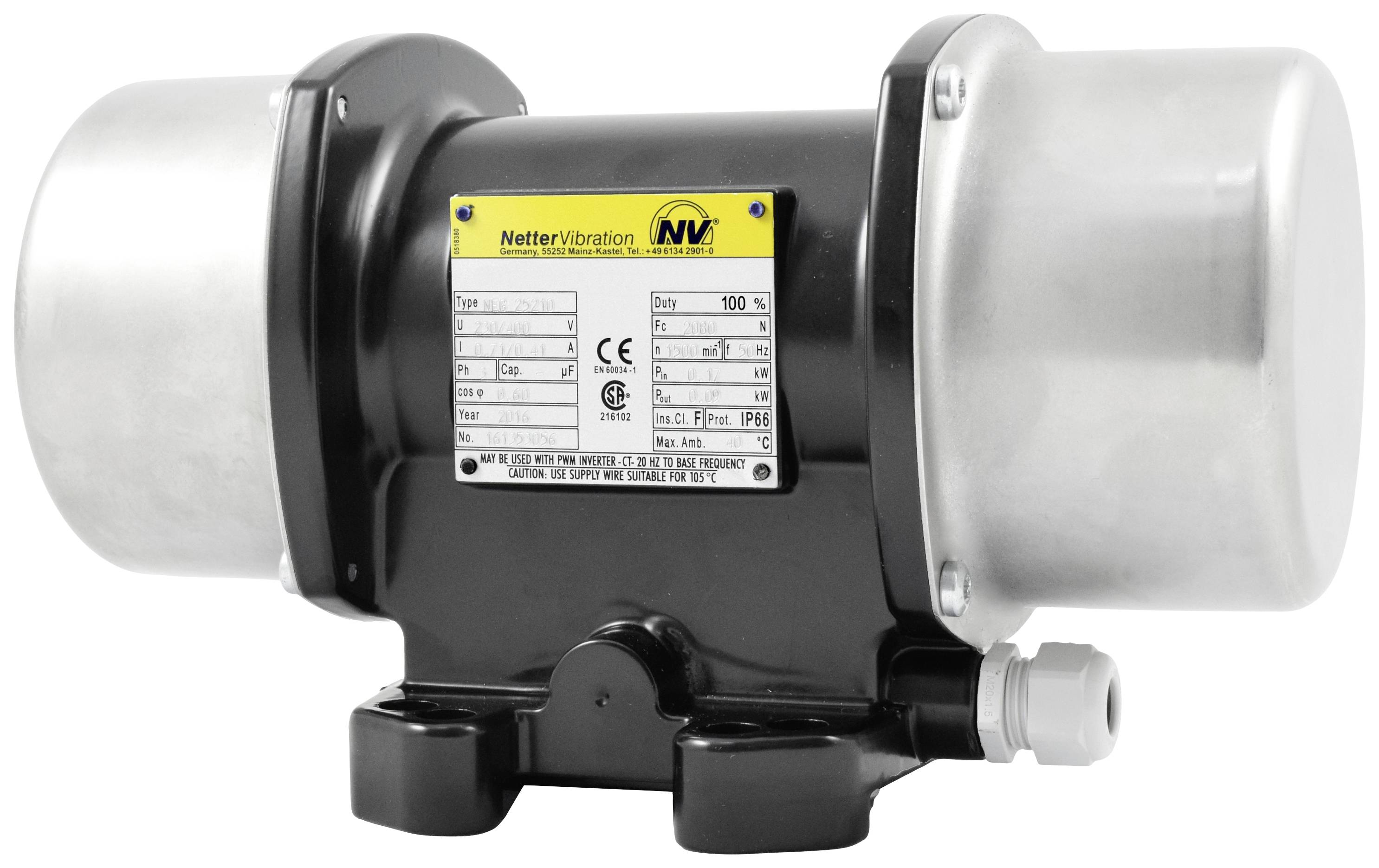 Netter Vibration NEG 25210 Elektro-Vibrator 230 V/400V 1500 U/min 2073 N 0.17kW