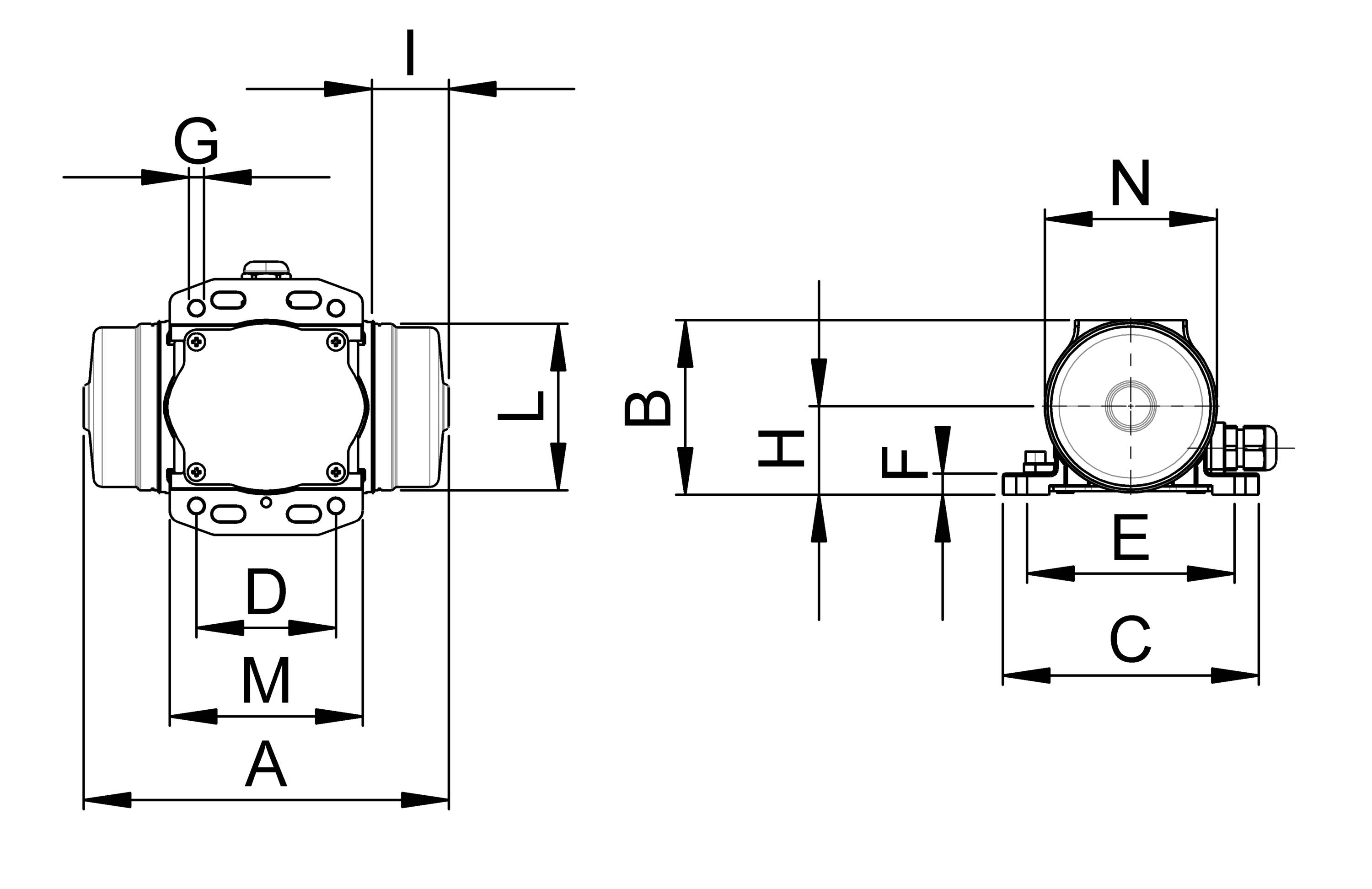 Netter Vibration NEA 5020 Elektro-Vibrator 230V 3000 U/min 197 N 0.035kW