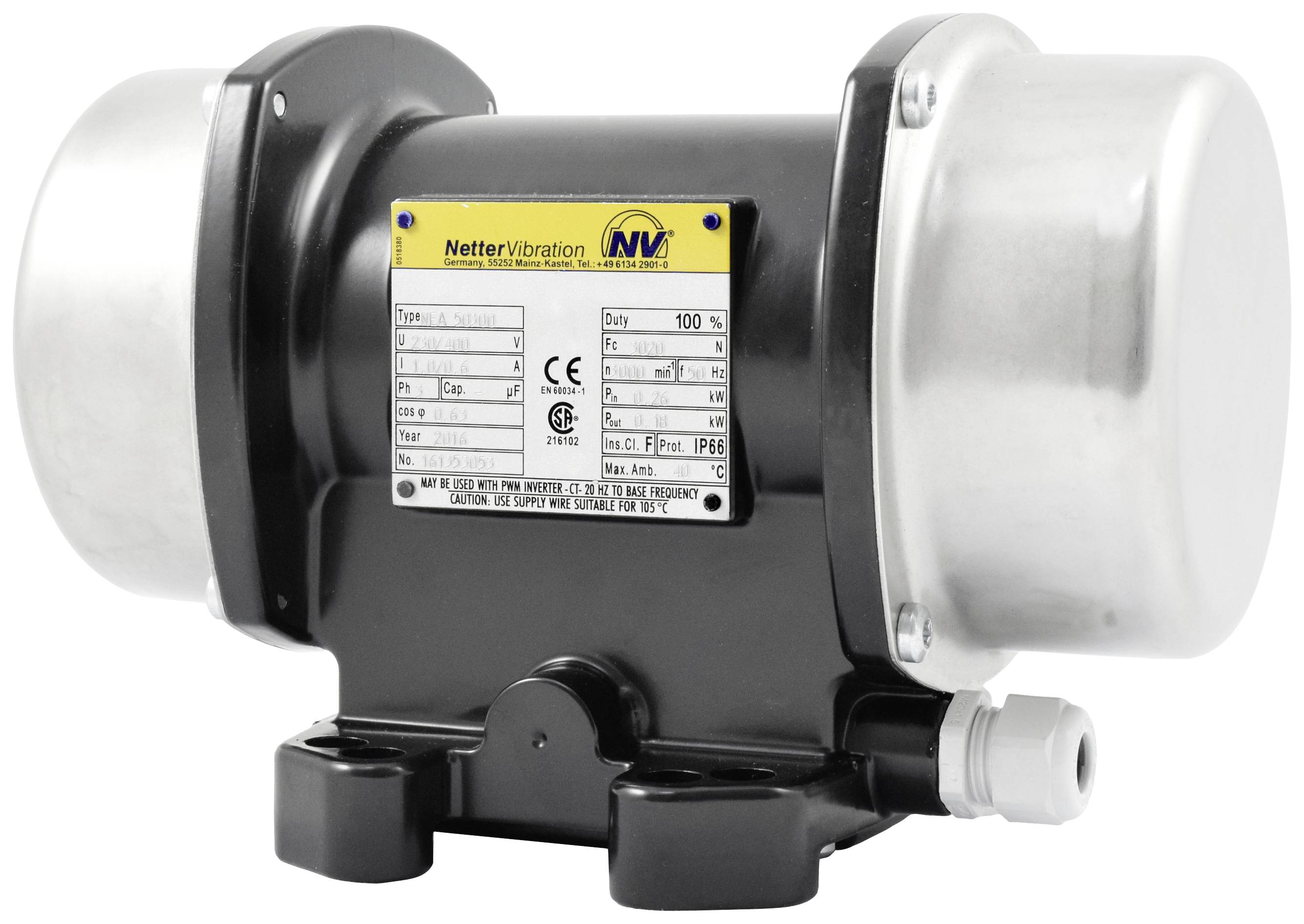 Netter Vibration NEA 50300 Elektro-Vibrator 230V 3000 U/min 2961 N 0.28kW