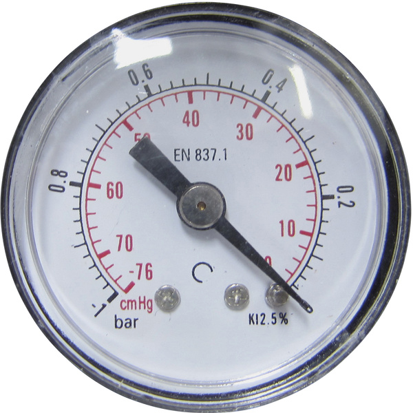 ICH Manometer 306.40.-1 Anschluss (Manometer): Rückseite -1 bis 0 bar Außengewinde 1/8" 1St.