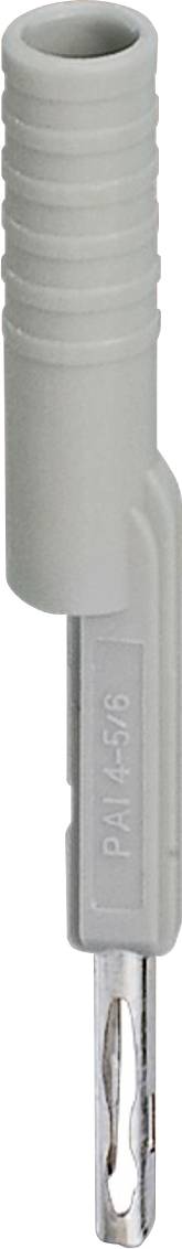 Ein grauer Nadelhalter mit geripptem Griff und Metallnadel, gekennzeichnet mit „PM-456