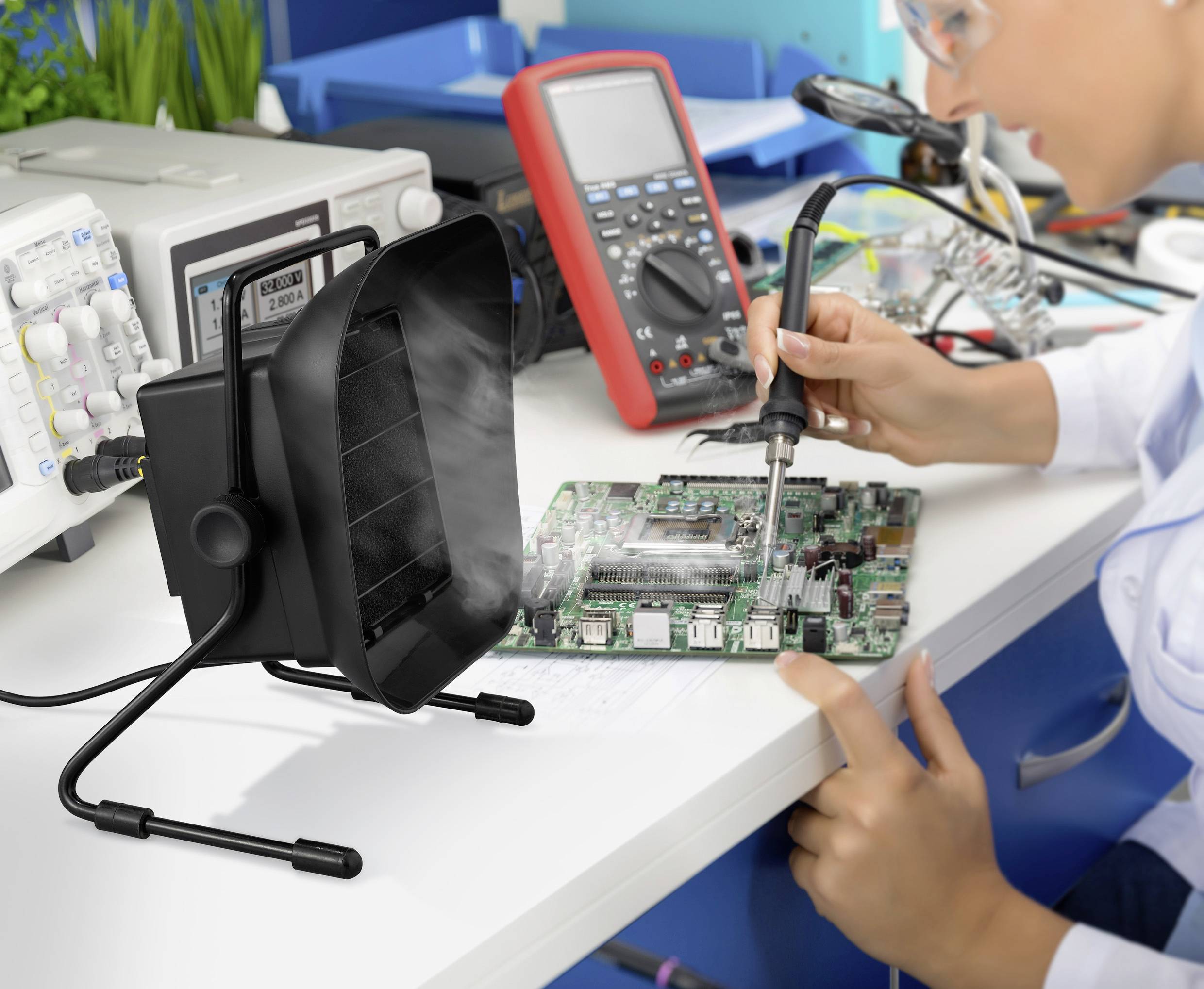 TOOLCRAFT ZD-153 Lötrauchabsaugung 230 V/AC 23W 60 m³/h