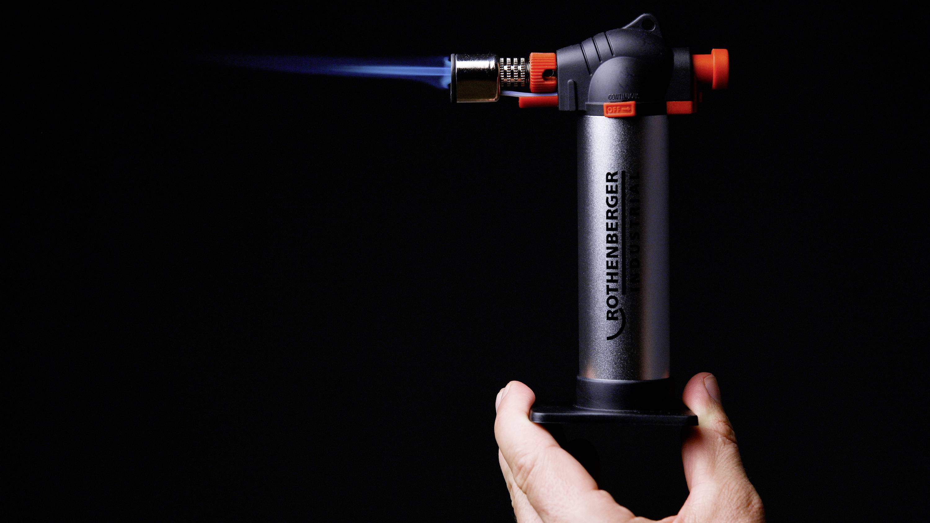 Rothenberger Industrial 03.5126E Gaslöt-Set 1300 °C inkl. Piezozünder, inkl. Crème Brûlèe-Funktion, inkl. Gasflasche 1 Set