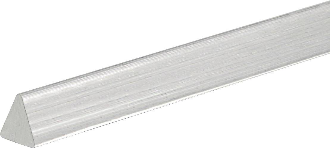 Dreikantstab aus Metall, silberfarben.
