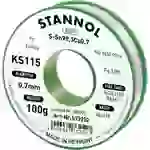 Stannol KS115 Lötzinn, bleifrei Spule Sn99,3Cu0,7 ROM1 100 g 0.7 mm Stannol KS115 Lötzinn, bleifrei Spule Sn99,3Cu0,7 ROM1 100 g 0.7 mm