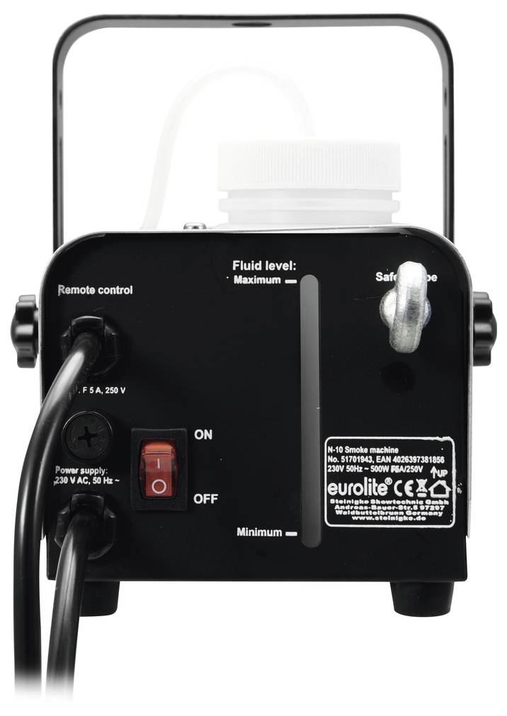 Eurolite N-10 Nebelmaschine inkl. Kabelfernbedienung, inkl. Befestigungsbügel