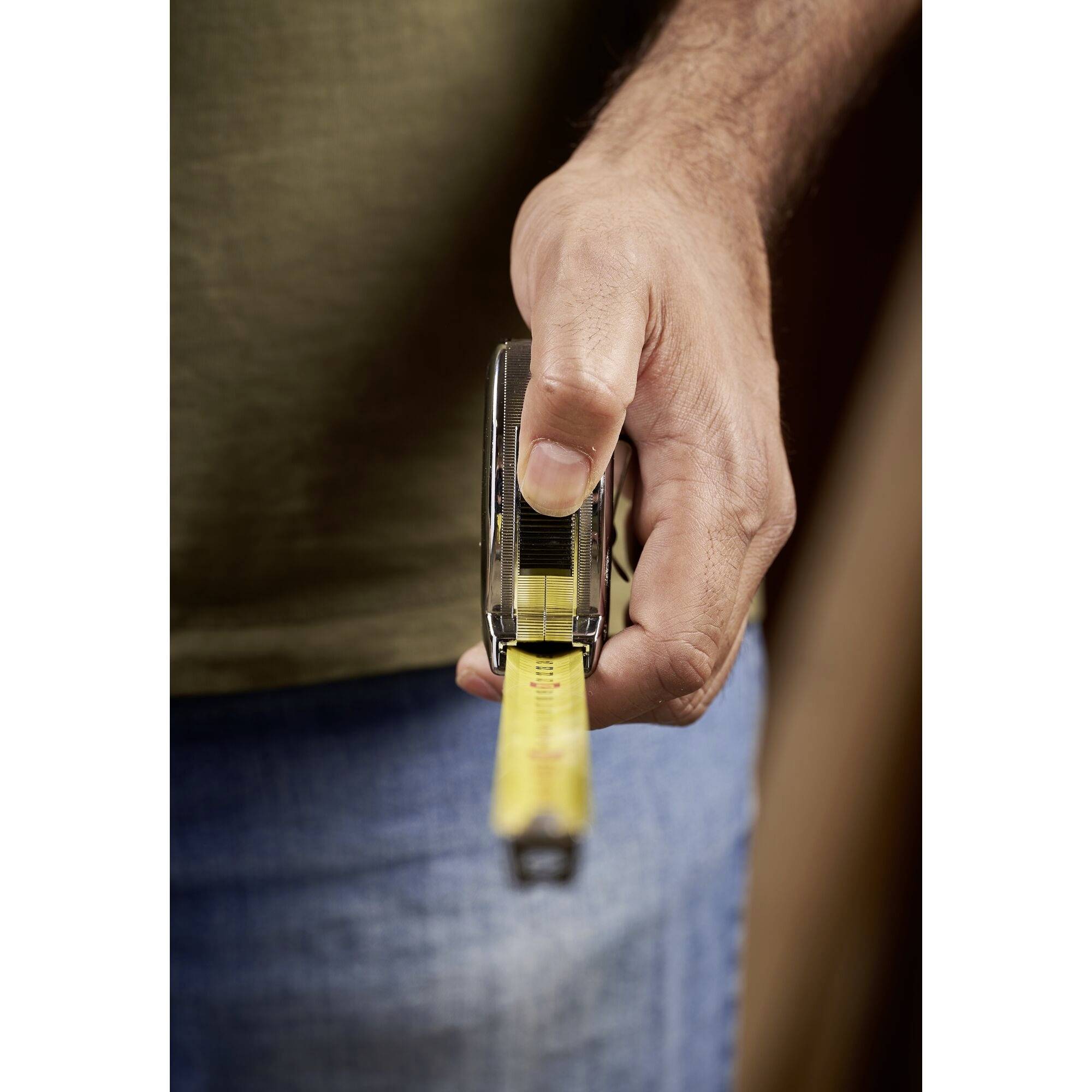 Taschenrollbandmaß PowerLock® L.5m B.19mm mm/cm EGII Ku.Sichtfenster SB STANLEY
