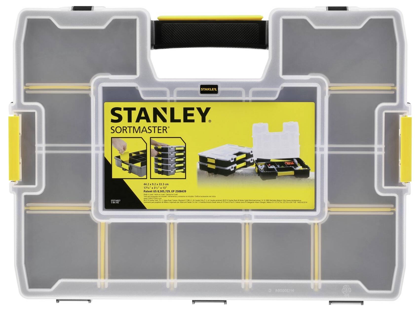 STANLEY 1-94-745 Sortimentskasten (L x B x H) 43 x 33 x 9cm Anzahl Fächer: 17 Inhalt 1St.