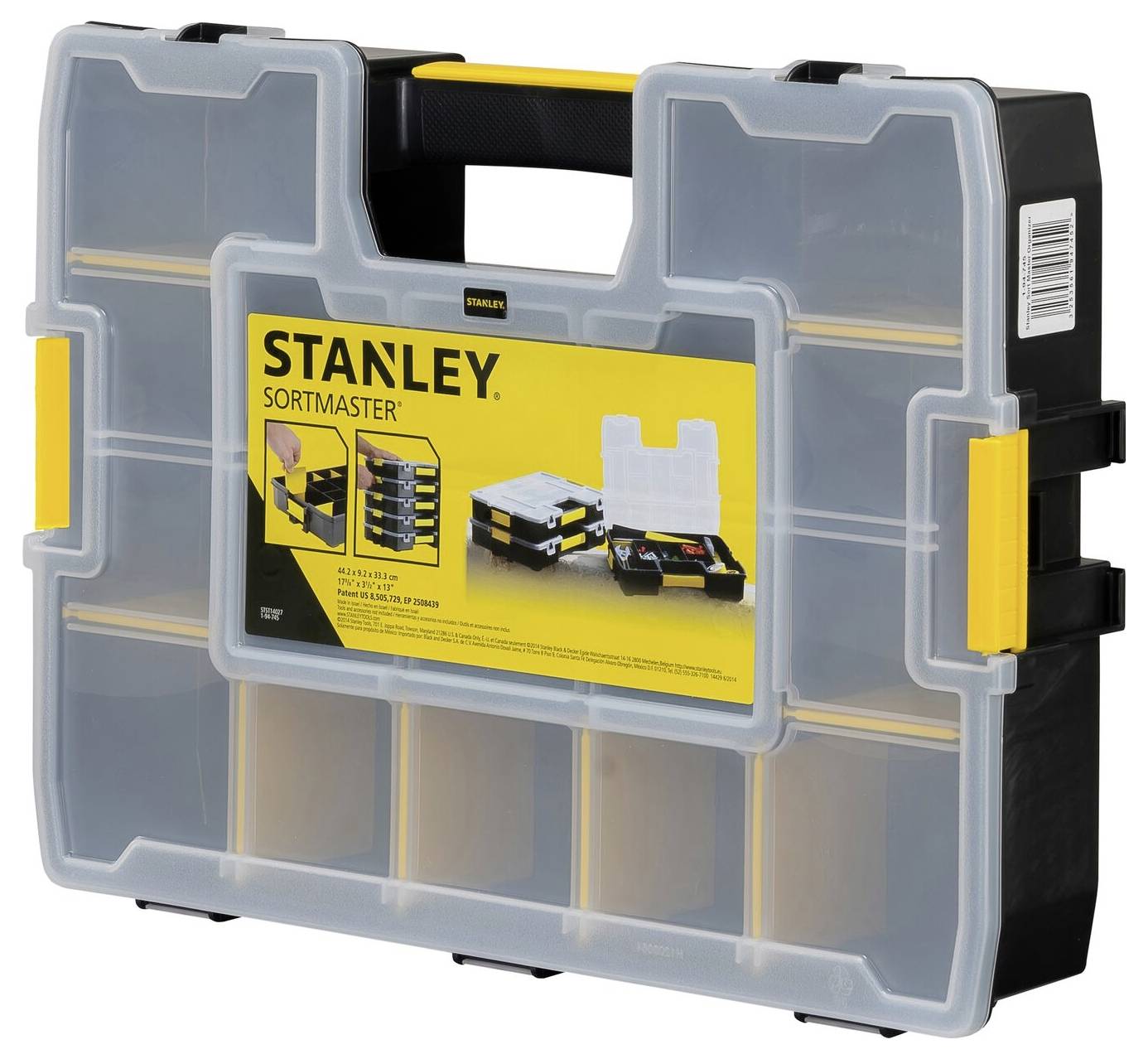 STANLEY 1-94-745 Sortimentskasten (L x B x H) 43 x 33 x 9 cm Anzahl Fächer: 17 Inhalt 1 St.
