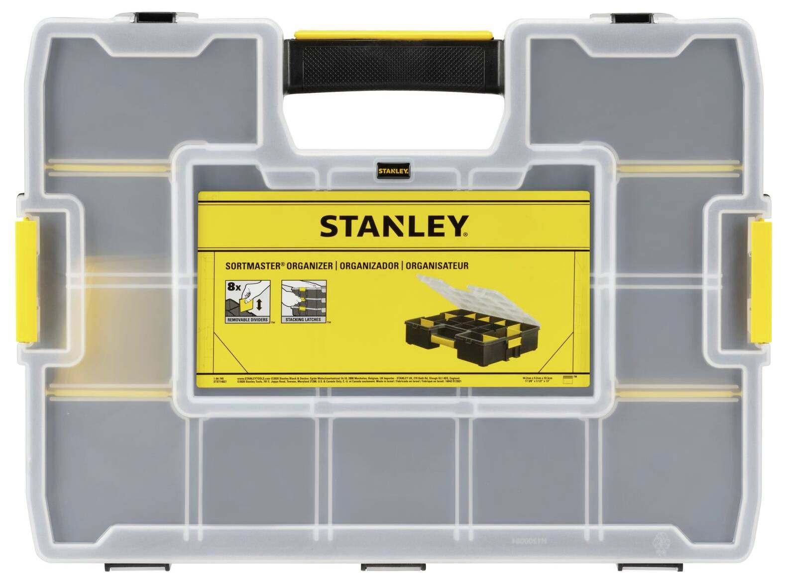 STANLEY 1-94-745 Sortimentskasten (L x B x H) 43 x 33 x 9 cm Anzahl Fächer: 17 Inhalt 1 St.