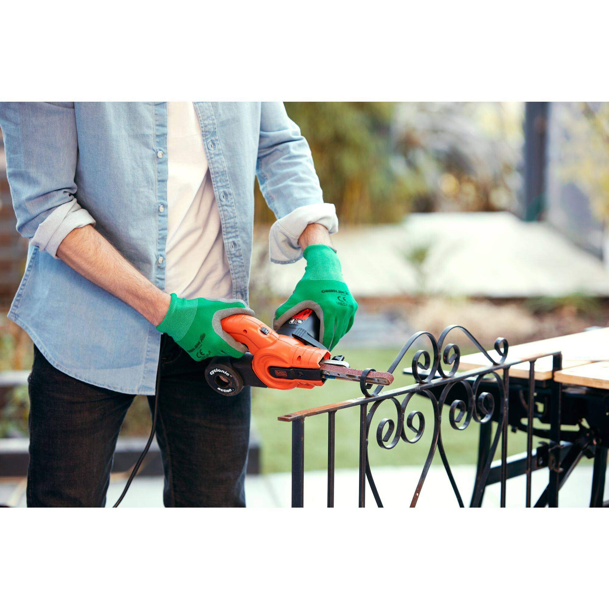 Black & Decker KA900E KA900E-QS Bandfeile 350W Band-Breite 13mm Band-Länge 451mm