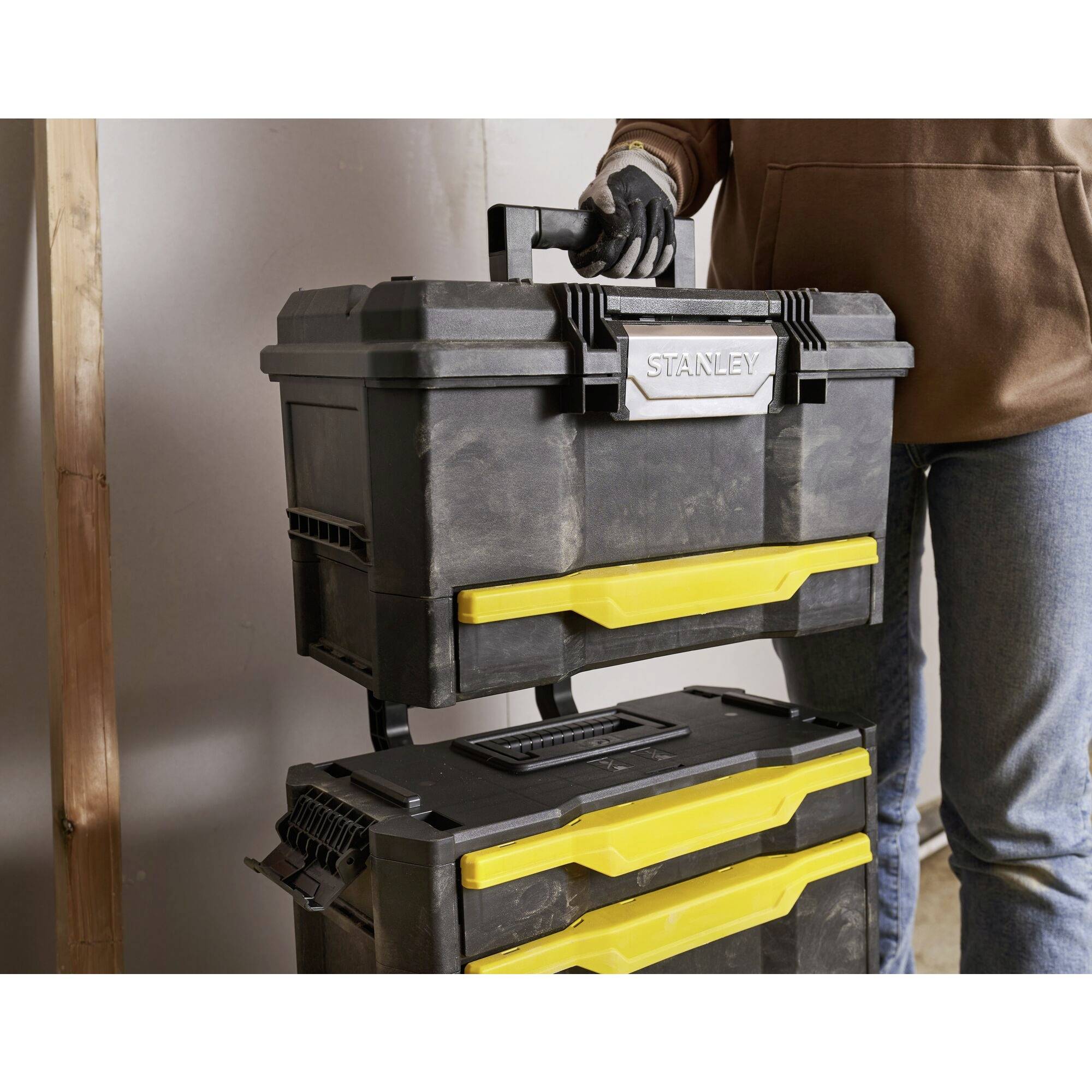 Stanley - Koffer mit Rollen für Werkzeuge/Zubehör