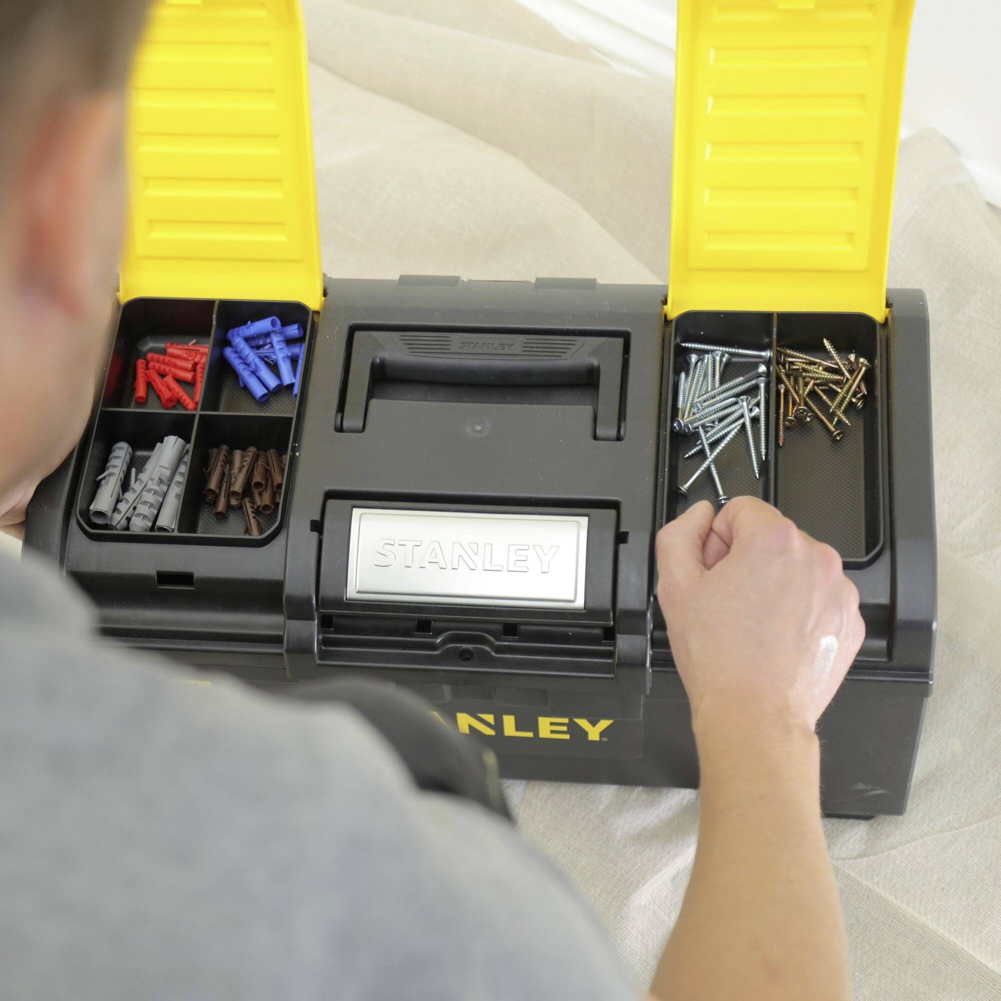 STANLEY 1-79-217 1-79-217 Werkzeugbox Kunststoff Schwarz, Gelb