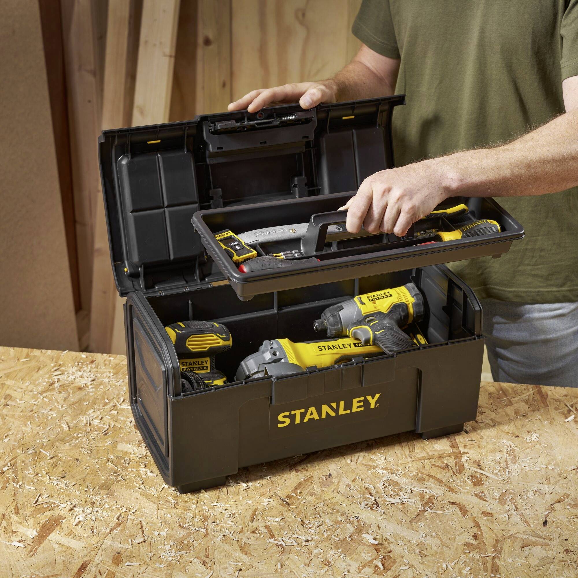 STANLEY 1-79-217 1-79-217 Werkzeugbox Kunststoff Schwarz, Gelb