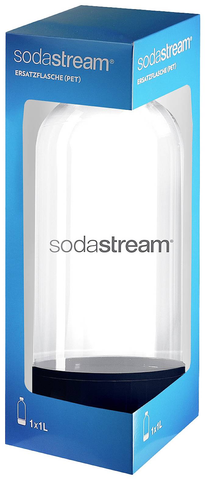 Sodastream PET-Flasche 1041115490 Transparent, Schwarz