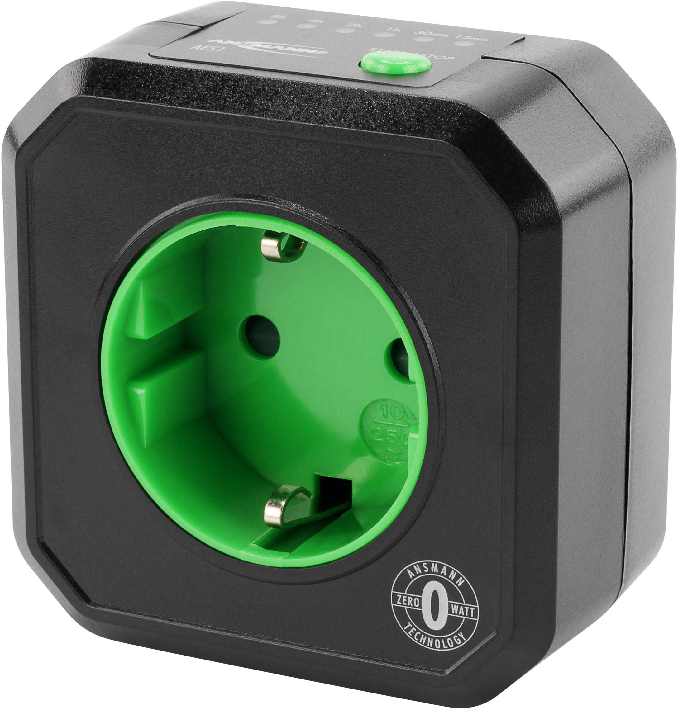 Ansmann 5024063 Steckdosen-Timer digital Tagesprogramm 2500 W IP20
