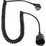 AS Schwabe 70410 Strom Verlängerungskabel 16 A Schwarz 2.50 m H05VV-F 3G 1,5 mm² Spiralkabel AS Schwabe 70410 Strom Verlängerungskabel 16 A Schwarz 2.50 m H05VV-F 3G 1,5 mm² Spiralkabel